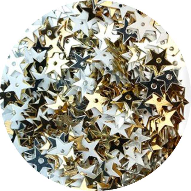 Konfetti "Gwiazdki - Metaliczne", srebrne, Titanum, 10 g