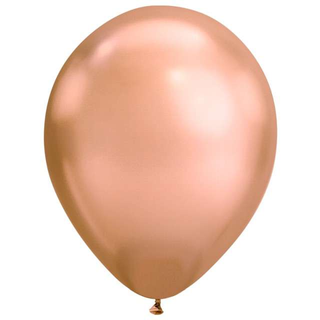 Balon chrom różowo-złoty Qualatex 7 100 szt.
