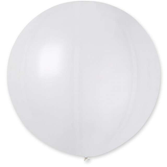 Balon Kula Olbrzym Metaliczna biały Gemar 26