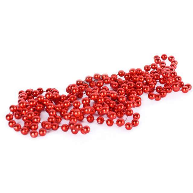 Łańcuch choinkowy "Korale", czerwone, Arpex, 8 mm, 2,7 m