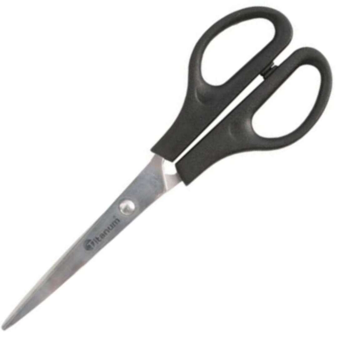 Nożyczki "Biurowe, precyzyjne", czarne, Titanum, 16,5 cm