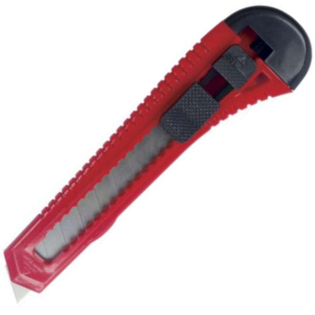 Nóż "Do tapet", polistyren, czerwony, Titanum, 18mm