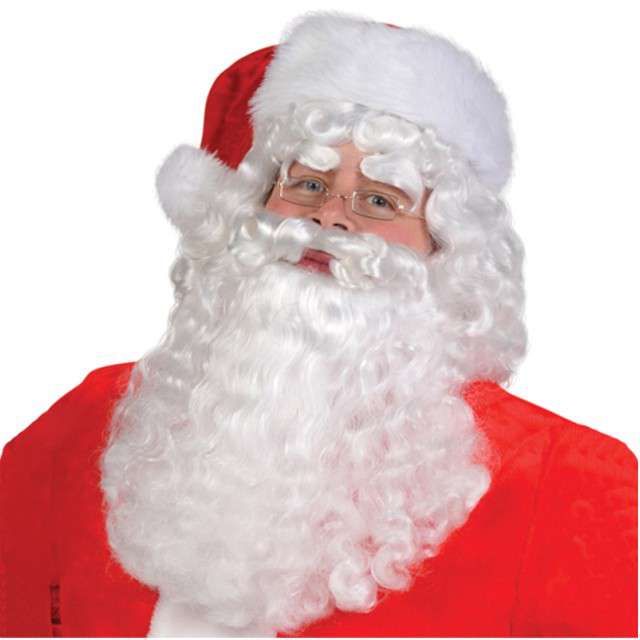 Peruka party "Święty Mikołaj z brodą", Amscan