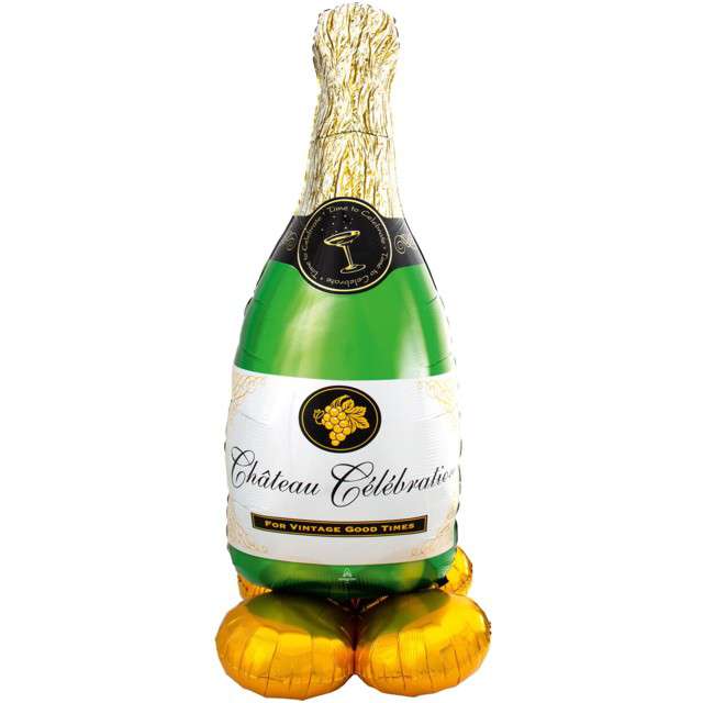 Balon foliowy "Butelka szampana", Amscan, 50", SHP