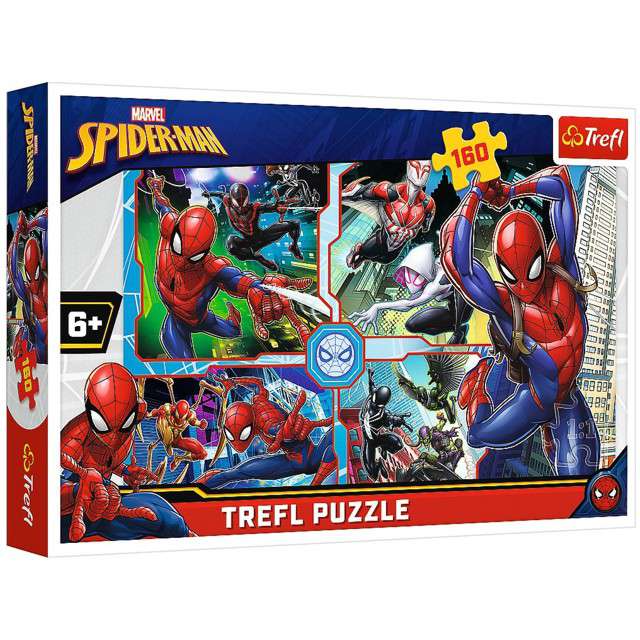 Puzzle "Spider-Man w akcji", Trefl, 160 elementów