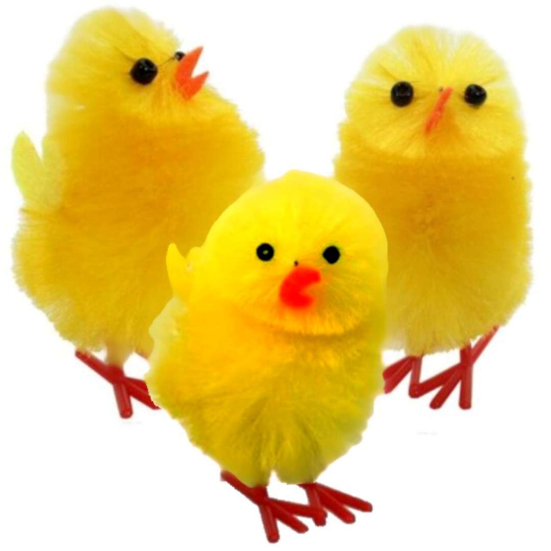 Dekoracja "Kurczaki żółte", 5 cm, ALIGA, 3 szt