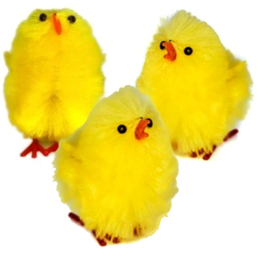 Dekoracja "Kurczaki żółte", 5,5 cm, ALIGA, 3 szt