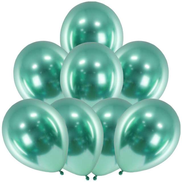 Balony "Glossy", zielone, BELBAL, 12", 8 szt