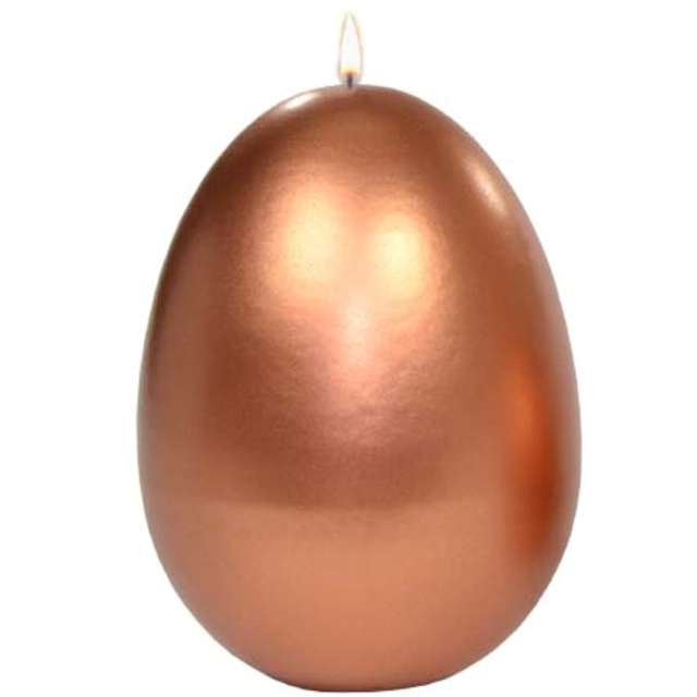Świeca "Wielkanocne jajko metalic", miedziana, Adpal, 14cm
