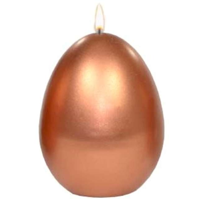 Świeca "Wielkanocne jajko metalic", miedziana, Adpal, 9cm