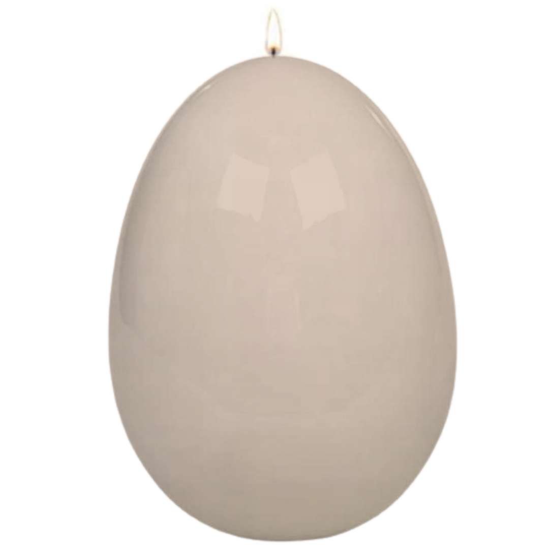 Świeca "Wielkanocne jajko lakierowane", kremowe, Adpal, 90/70 mm