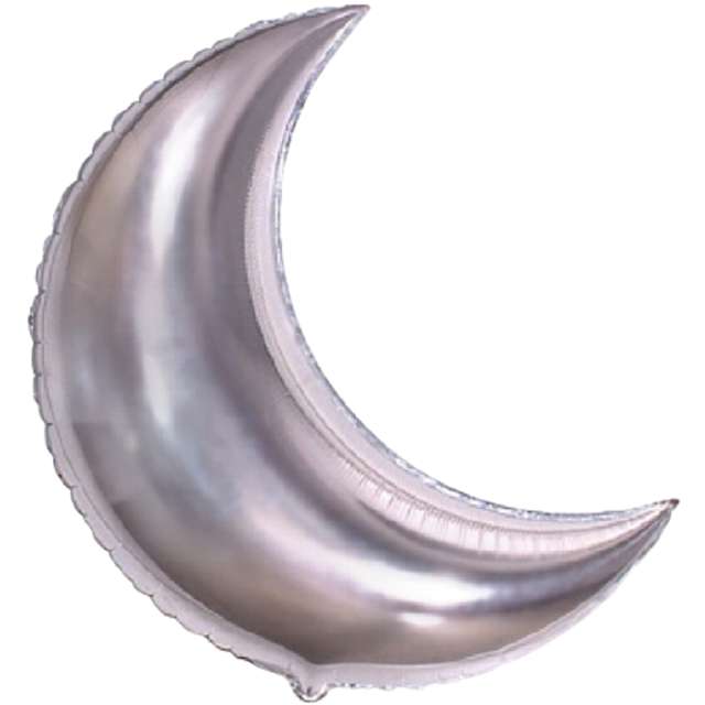 Balon foliowy "Księżyc", srebrny, Flexmetal, 24" SHP
