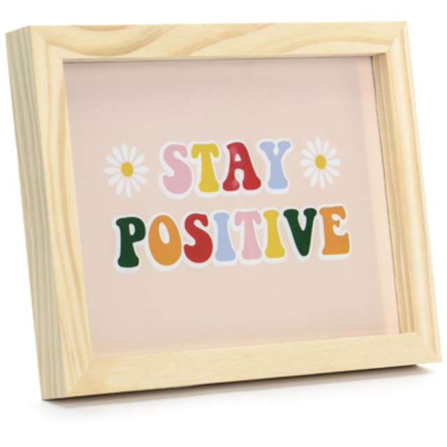 Ramka na zdjęcia Plakat - Stay Positive PartyDeco 13x18 cm