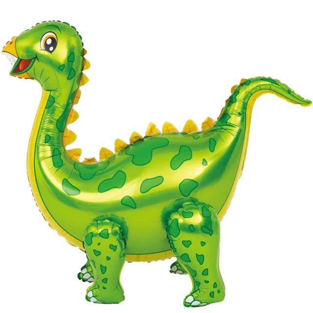 Balon foliowy 3D "Dinozaur zielony", PartyPal, 35" SHP