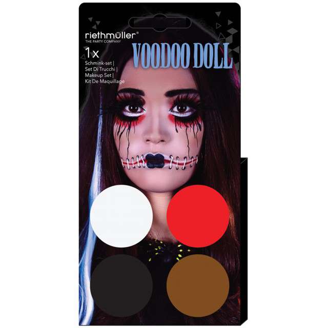 Make-up party "Halloween - Voodoo", mix, Amscan, 4 kolory