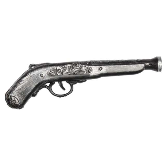 Broń "Pistolet Pirata", srebrny, Smiffys, 25 cm