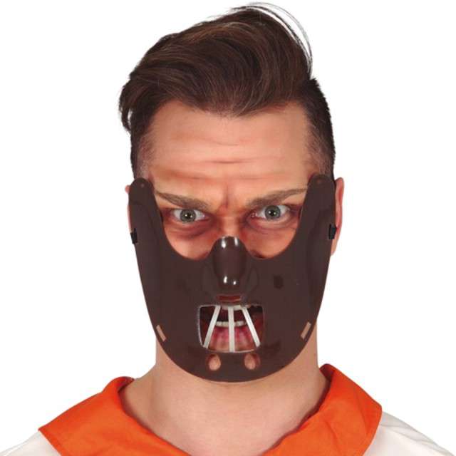 Maska "Hannibal Lecter", brązowa, Guirca