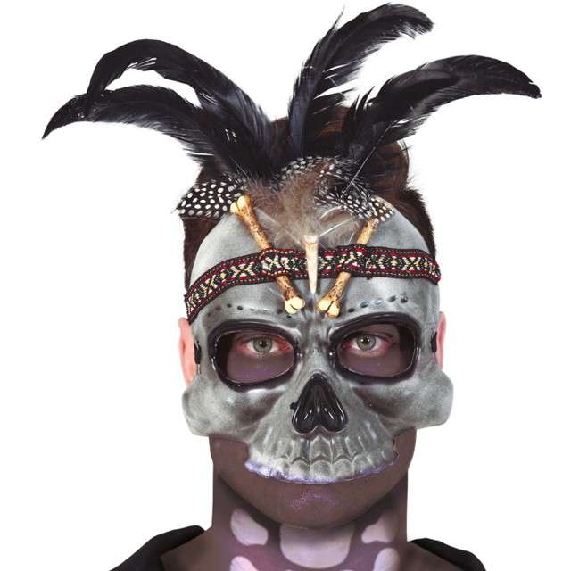 Maska "Szaman Voodoo", plastikowa, Guirca