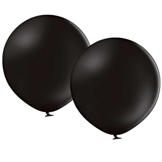 Balon "Gigant - pastelowy", czarny, Belbal, 24", 2 szt