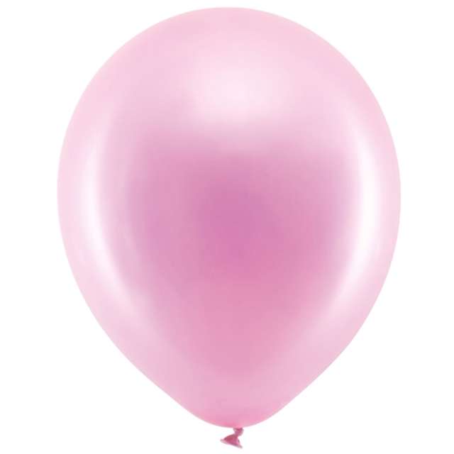 Balony "Rainbow - Metalizowane", różowe, PartyDeco, 11", 100 szt