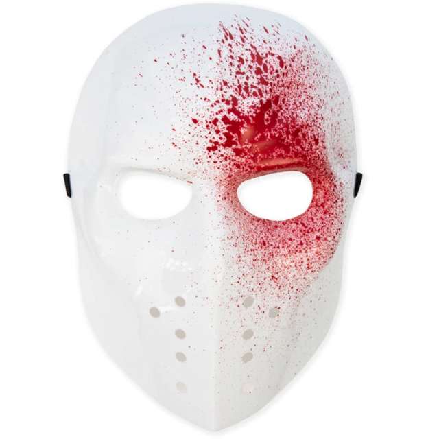 Maska "Jason z krwią - Piątek 13", biała, PartyPal