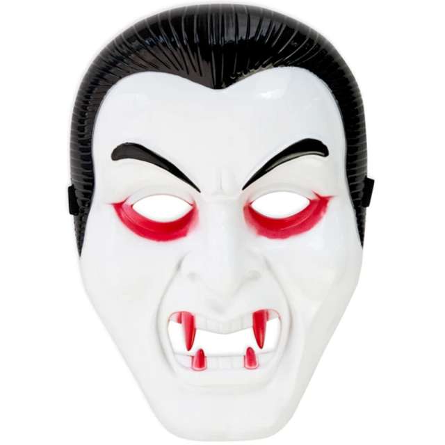 Maska "Wampir - Dracula", biała, PartyPal