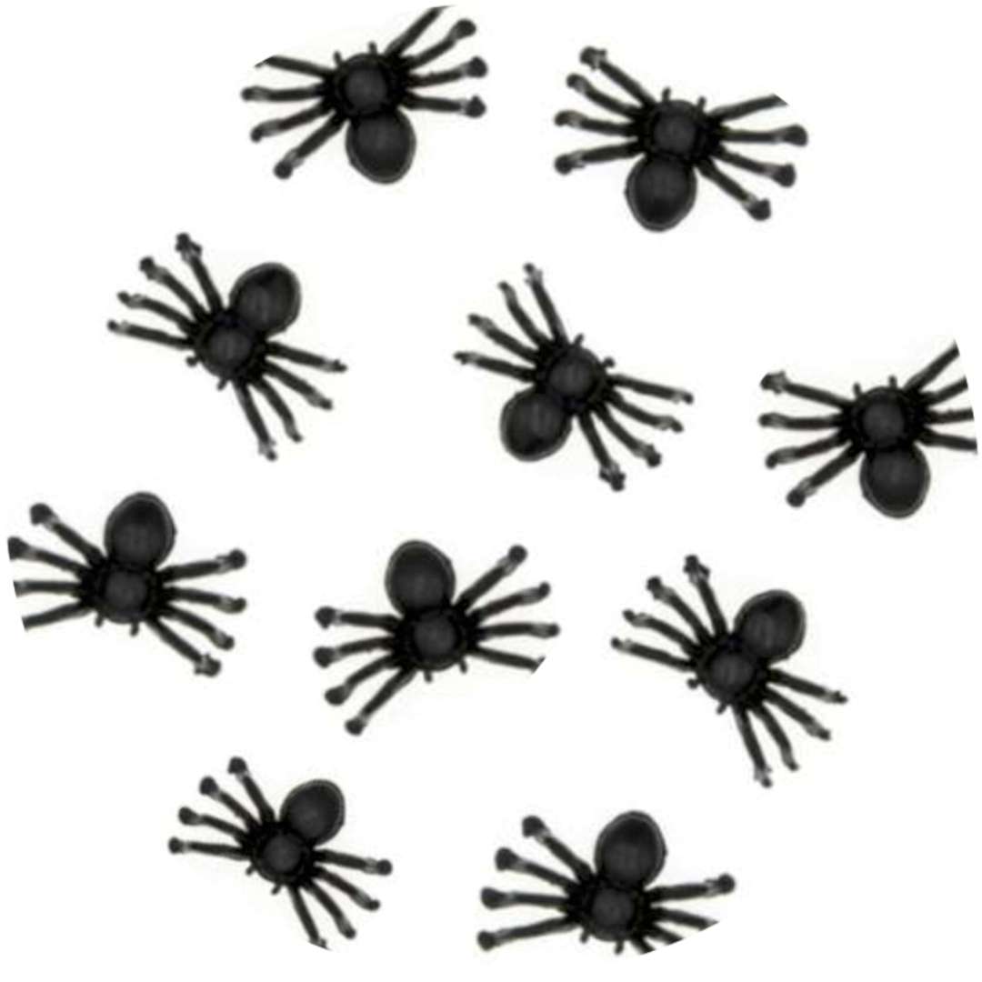 Konfetti "Halloween - czarne pająki", PartyPal, 10 szt
