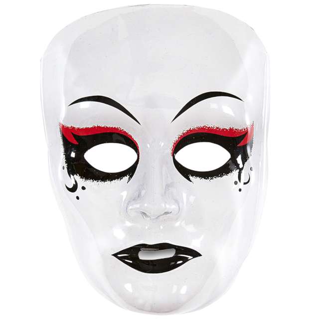 Maska "Lady wampir", biała, Widmann