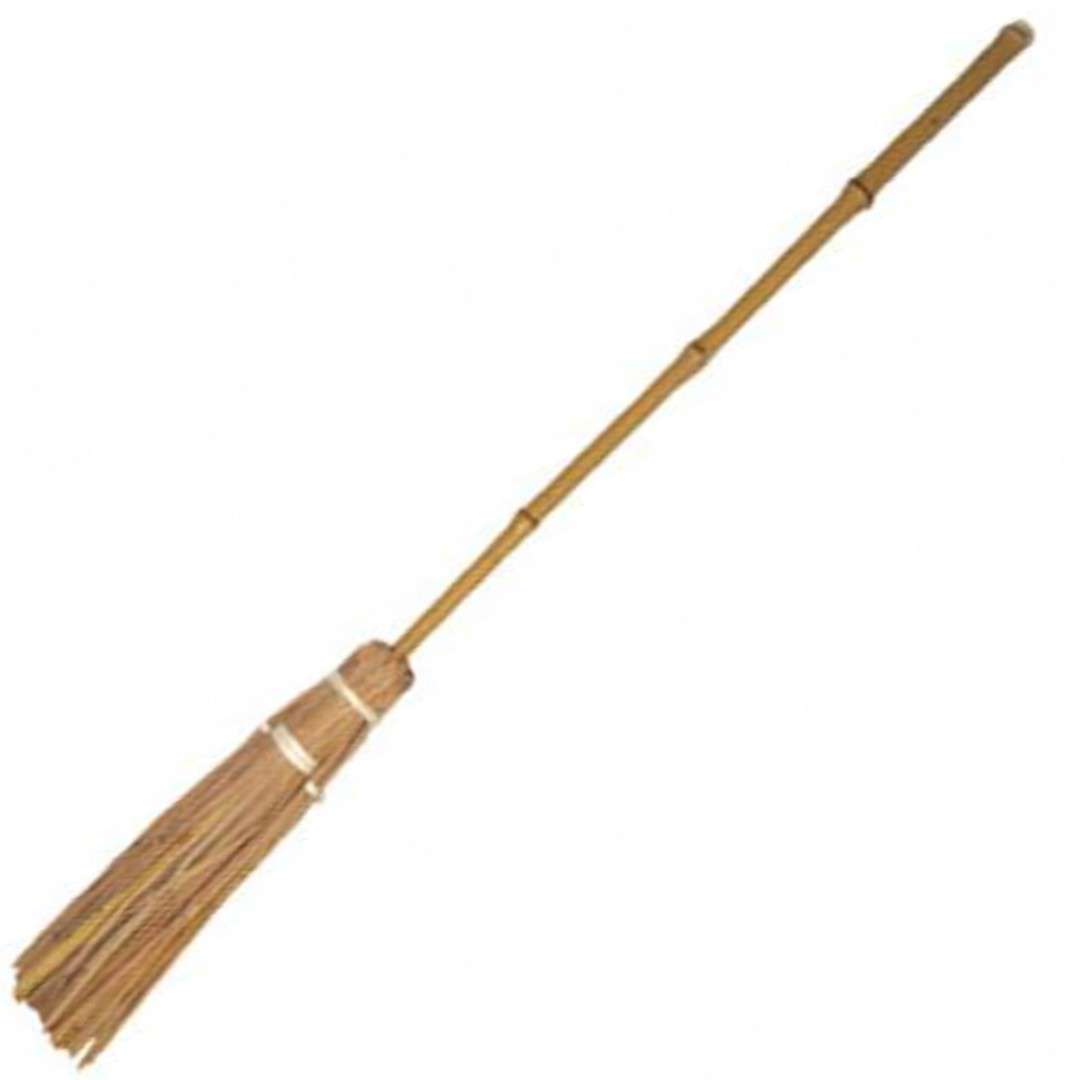 Miotła czarownicy "Bambus i słoma", 94 cm