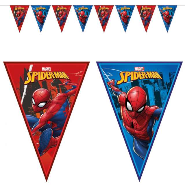 Baner flagi "Spiderman", czerwono-granatowy, PROCOS, 230 cm