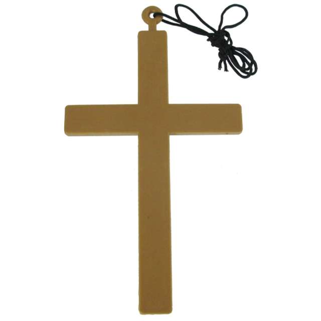 Naszyjnik "Krzyż Księdza", brązowy, GoDan, 24 cm