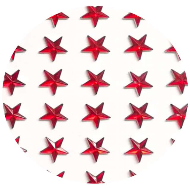 Naklejki "Gwiazdki", czerwone, Aliga, 9x11 cm