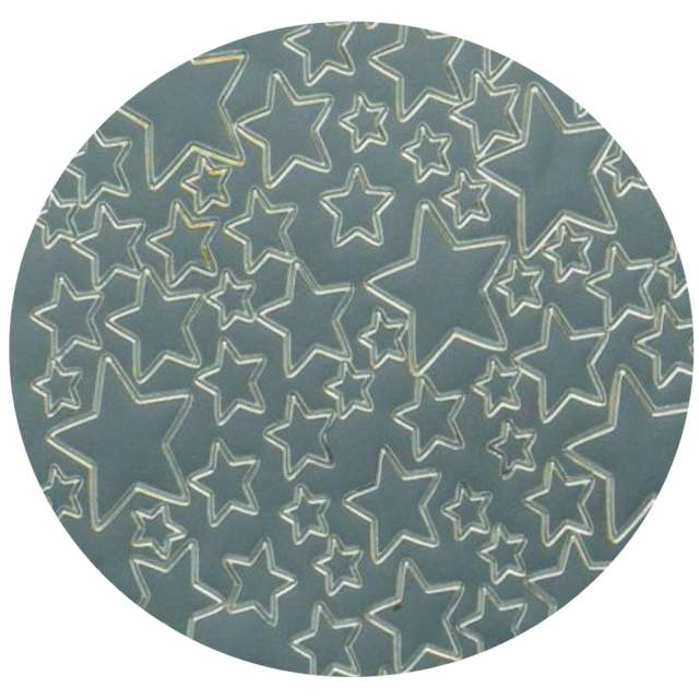 Naklejki "Gwiazdki ", srebrne, Aliga, 10x23 cm