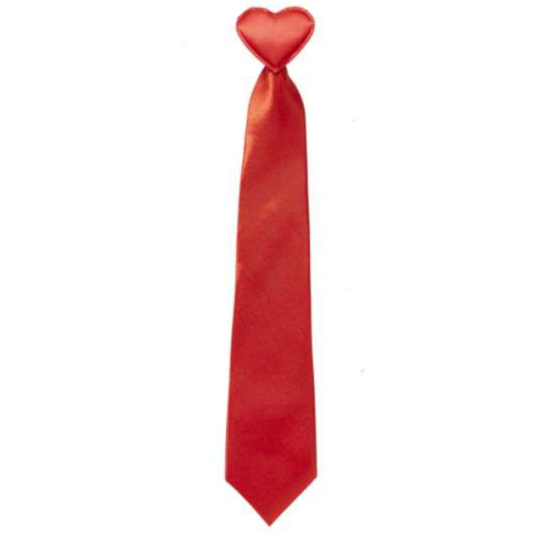 Krawat "Serce Walentynkowe", czerwony, WIDMANN
