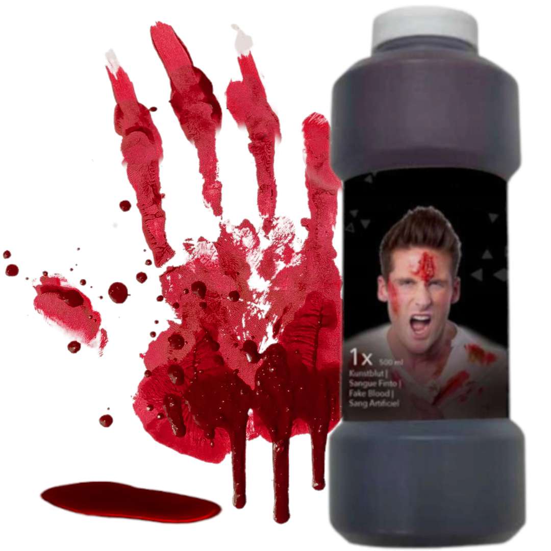 Make-up party "Sztuczna krew", czerwona, Amscan, 500 ml