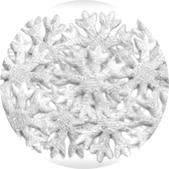 Ozdoba materiałowa "Płatki Śniegu", Titanum, 35 mm, 15 szt