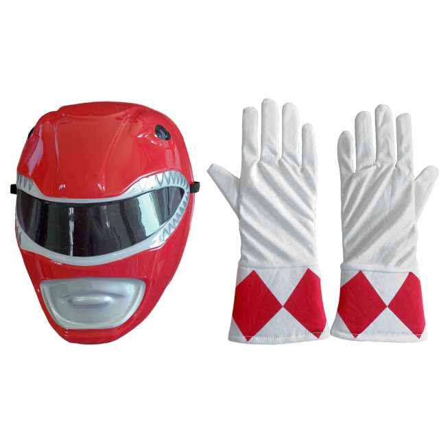 Zestaw akcesoria "Power Rangers Czerwony - maska+rękawiczki", Disguise, rozm.un. dziecięcy