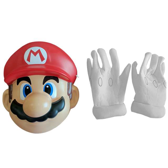 Zestaw akcesoria "Super Mario - Maska+rękawiczki", Disguise, rozm. uniw. dziecięcy