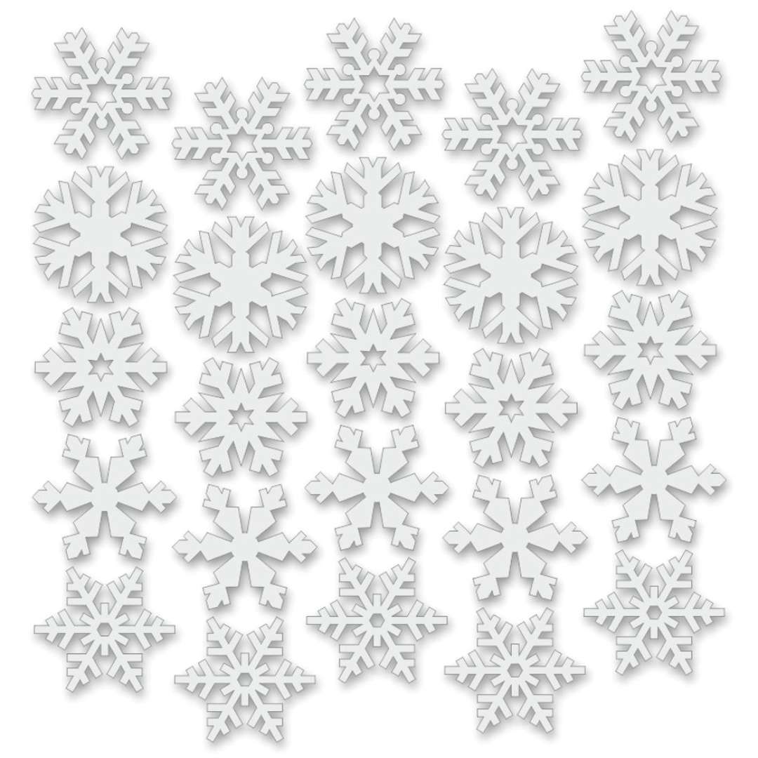 Naklejki dekoracyjne "Śnieżki", białe, 25 szt