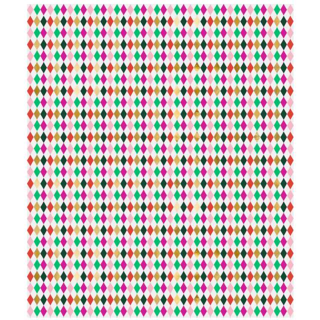 Papier do pakowania "Kolorowe romby", Partydeco, 70x200 cm