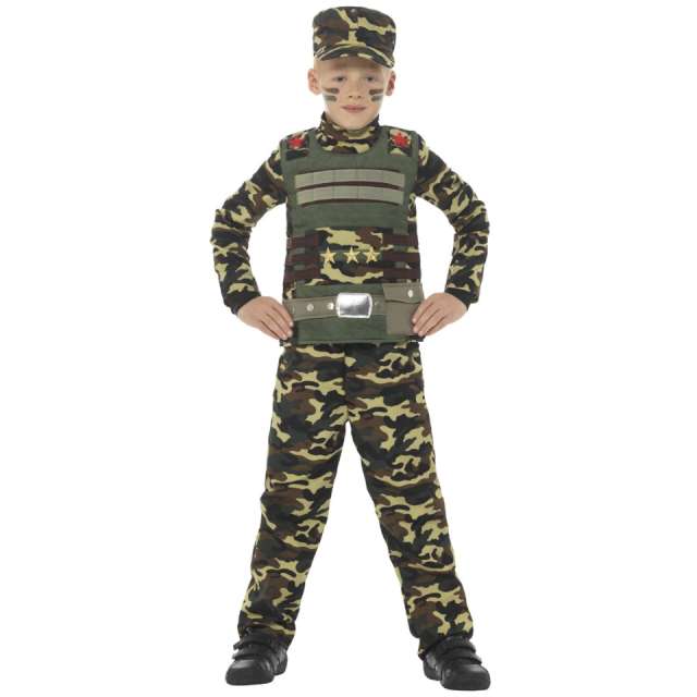 Strój dla dzieci "Żołnierz w czapce", Smiffys, rozm. 116-128 cm