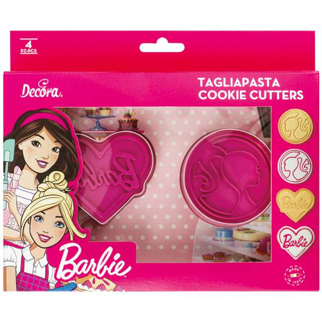 Foremka do ciasteczek "Barbie", Decora, 4 szt