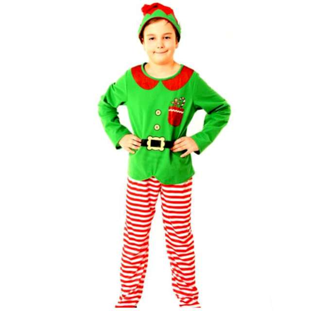 Strój dla dzieci Elf - mały pomocnik zielony Party Tino 110/116