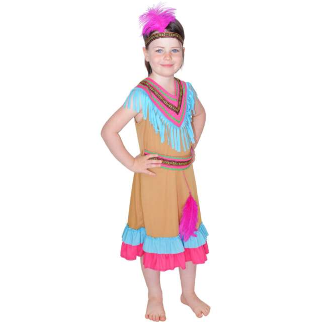 Strój dla dzieci Indianka kolorowa Arpex rozm. 130-140 cm
