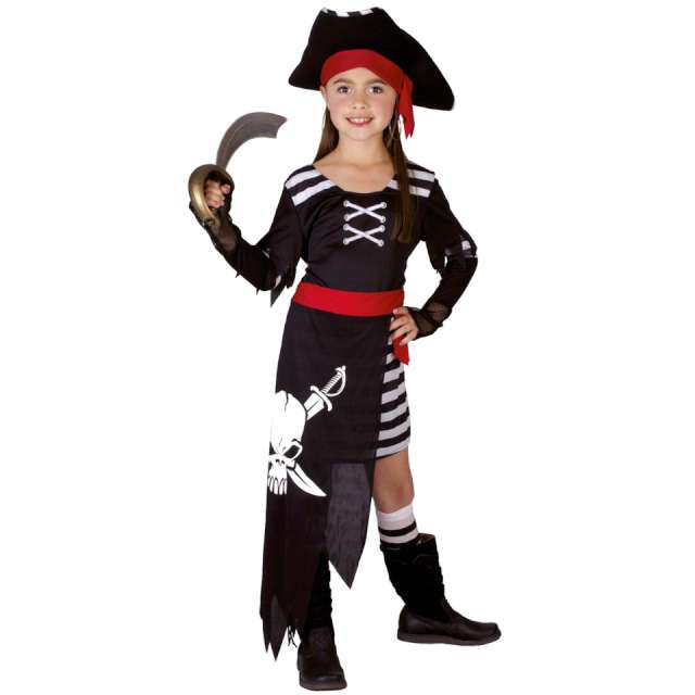 Strój dla dzieci Piratka w kapeluszu Arpex rozm. 130-140 cm