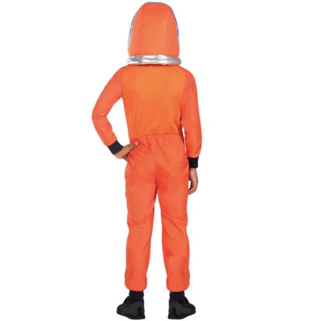 Strój  dla dzieci Astronauta z hełmem pomarańczowy Amscan rozm. 104-116 cm