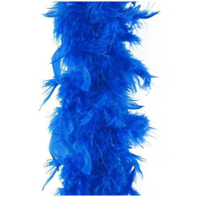 Boa "Classic z piór", niebieski, PartyPal, 190 cm