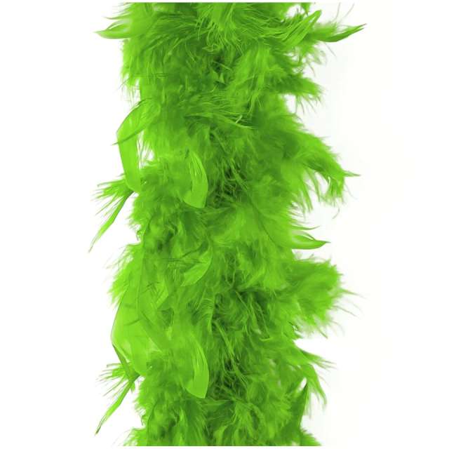 Boa "Classic z piór", zielony, PartyPal, 190 cm