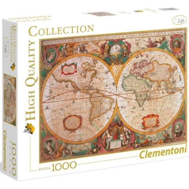 Puzzle High Quality Collection - Antyczna Mapa Clementoni 1000 elementów