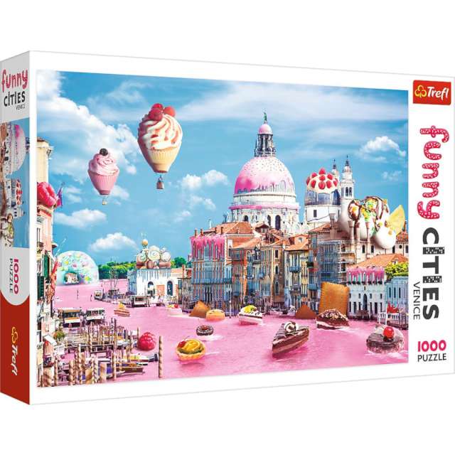 Puzzle Funny Cities - Słodka Wenecja Trefl 1000 elementów